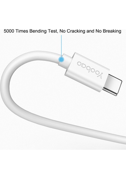 iPhone 15 Serisi Için 1.2 M 5A Yüksek Akım Hızlı Şarj Veri Kablosu Usb-A-Tip-C Tpe Yuvarlak Tel (Yurt Dışından)