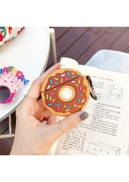 Apple Airpods için 1 2 Pro tooth Donuts Airpods 1 2 için Kulaklık Kılıfı (Yurt Dışından)