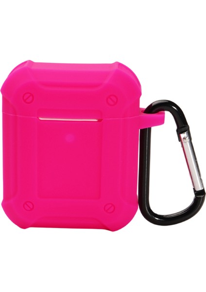 Apple Airpods için 2016 2019 Kablosuz Airpods 2019 Zırh Güllü Kalınlaştırılmış Silikon Koruyucu Kulaklık Kılıfı (Yurt Dışından)