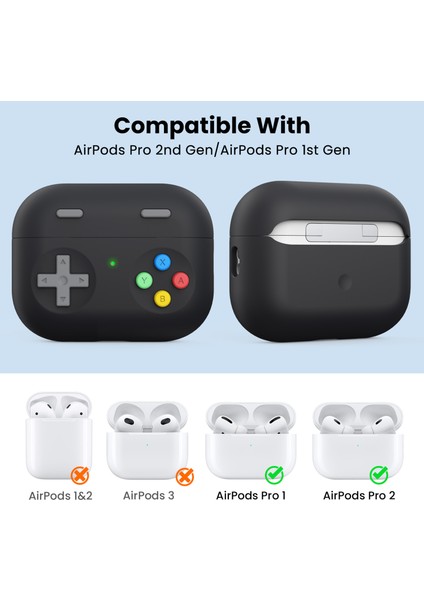 Apple Airpods Pro 2 Oyun Konsolu Tamı için Bölünmüş Silikon Koruyucu Kulaklık Kılıfı (Yurt Dışından) fiyatları