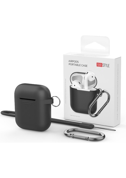 Airpods için 2016 2019 Kablosuz Airpods 2019 Toz Önleyici Fiş Tamlı Yumuşak Silikon Düşmeye Dayanıklı Kancalı Kulaklık Kılıfı (Yurt Dışından)