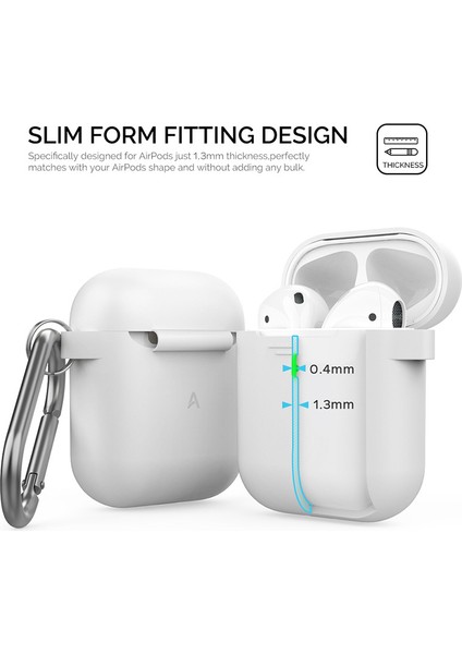 Airpods için 2016 2019 Kablosuz Airpods 2019 Toz Önleyici Fiş Tamlı Yumuşak Silikon Düşmeye Dayanıklı Kancalı Kulaklık Kılıfı (Yurt Dışından) fiyatları