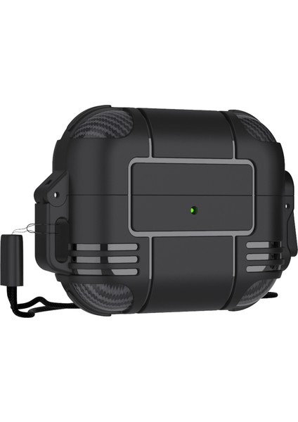 Airpods Pro için Şık tooth Tpu Anti Damla Koruyucu Kabuk İle Kordon Kulaklık Kılıfı (Yurt Dışından)