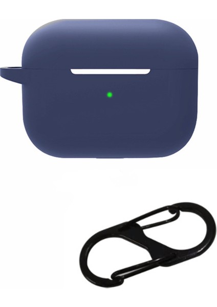 Airpods Pro 2 için tooth Yumuşak Silikon Koruyucu Drop Proof İle Anti Kayıp Toka Koyu Kulaklık Kılıfı (Yurt Dışından)