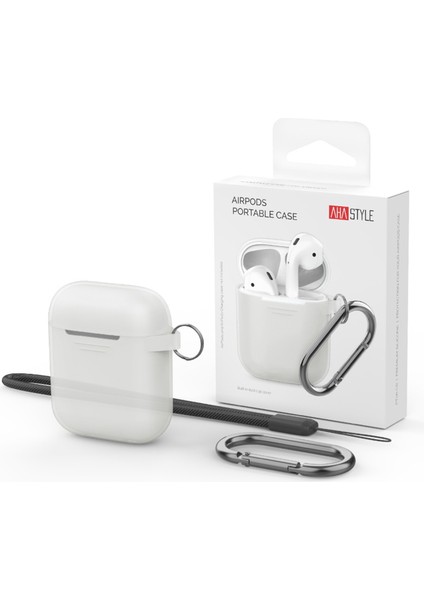 Airpods için 2016 2019 Airpods Kablosuz 2019 Toz Önleyici Fiş Tamlı Yumuşak Silikon Düşmeye Dayanıklı Kancalı Şeffaf Kulaklık Kılıfı (Yurt Dışından)