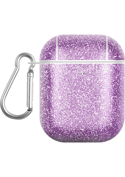 Apple Airpods için 2016 2019 Airpods Kablosuz 2019 Glıtter Tpu+Pu Kulaklık Kılıfı (Yurt Dışından)