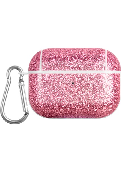 Apple Airpods Pro Glitter Tpu+Pu Koruyucu Gül Kulaklık Kılıfı (Yurt Dışından)