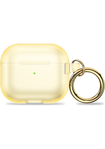 Airpods Pro 2 için Yumuşak Tpu tooth Cilt Dokunuşlu Yarı Saydam , Asılı Tokalı Şeffaf Kulaklık Kılıfı (Yurt Dışından)