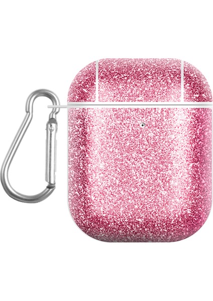 Apple Airpods için 2016 2019 Airpods Kablosuz 2019 Glıtter Tpu+Pu Gül Kulaklık Kılıfı (Yurt Dışından)