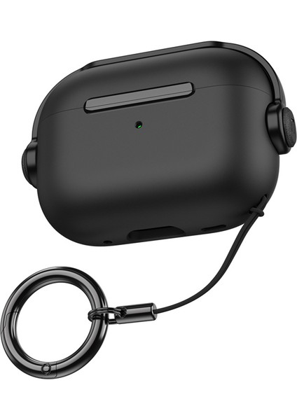 Apple Airpods Pro 2 için Anti Damla Kutusu Tarzı Çift Renkli Pc + Tpu Halka Kayışı Ile Kulaklık Kılıfı (Yurt Dışından)