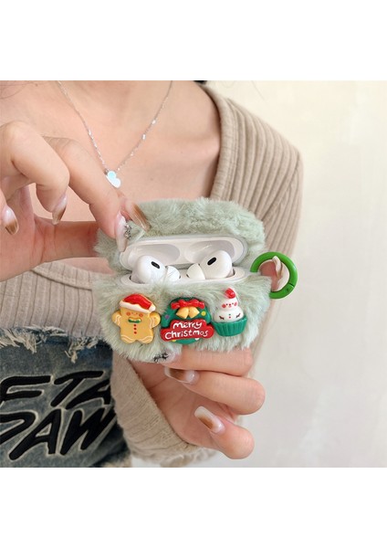 Airpods Pro 2 Airpods Pro için Güzel Noel Kutusu Yumuşak Kabartmak Tpu İle Halka Toka Kulaklık Kılıfı (Yurt Dışından) fiyatları