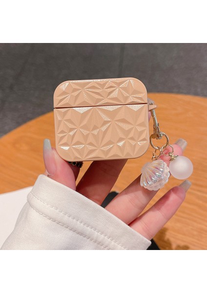 Apple Airpods 3 için Elmas Dokusu Koruyucu Tpu Kabuk Kolye Kulaklık Kılıfı (Yurt Dışından) fiyatları