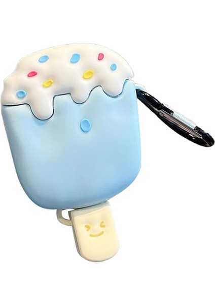 Airpods için Silikon 2016 2019 Airpods Kablosuz 2019 Dondurma Tamlı Koruyucu Kulaklık Kılıfı (Yurt Dışından)