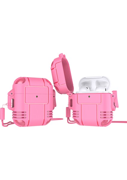 Robot Şekli Tpu Anti Damla Kulakiçi Koruyucu Çizilmeye Dayanıklı Taşınabilir Şarj Airpods için Kayış İle 1 2 Kulaklık Kılıfı (Yurt Dışından)