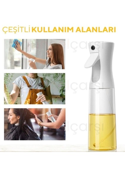 2’li Cam Sprey Yağlık, Beyaz, 225 ml, Airfryer Püskürtmeli, Şık ve kullanışlı set modelleri
