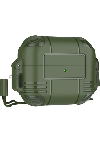 Şık tooth Tpu Anti Damla Koruyucu Kabuk Airpods Pro Ordu İ için Kordon İle Kulaklık Kılıfı (Yurt Dışından) fiyatları