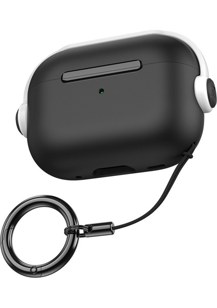 Apple Airpods Pro 2 için Anti Damla Kutusu Tarzı Çift Renkli Pc + Tpu Halka Kayışı Ile Kulaklık Kılıfı (Yurt Dışından)