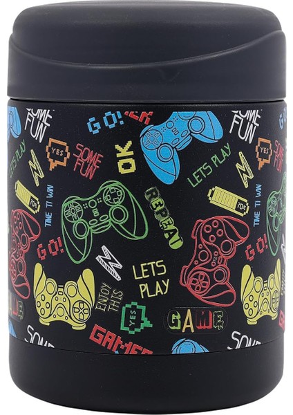 ，，termos Bardak 12 Oz (Vakum Yalıtımlı Sıcak ve Soğuk Yiyeceklere Uygun Öğle Yemeği Çocuk Sızdırmaz Paslanmaz Çelik Öğle Yemeği Kutusu Yemek Öğle Yemeği Kutusu (Siyah 2) (Yurt Dışından)