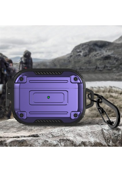 Airpods Pro 2 için Düşmeyi Önleyici Pc+Tpu Asılı Tokalı tooth Koyu Kulaklık Kılıfı (Yurt Dışından) fiyatları