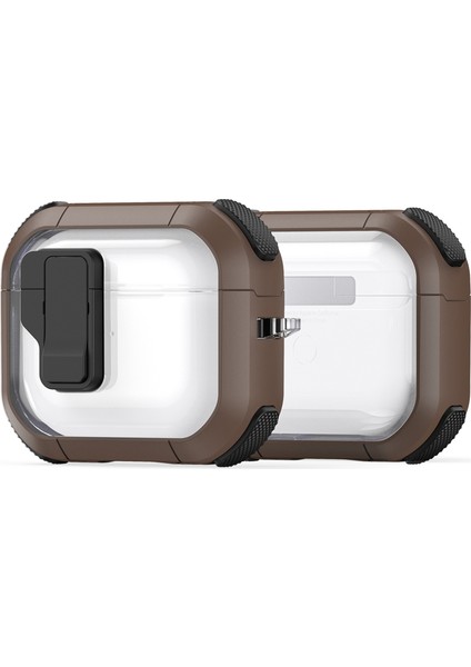 Apple Airpods 3 için Pc+Tpu Kancalı + Koruyucu Kulaklık Kılıfı (Yurt Dışından)