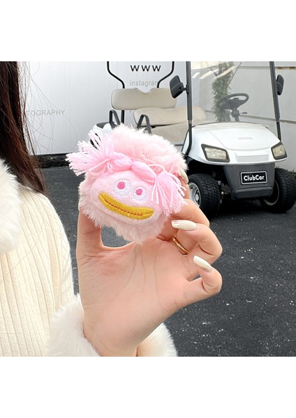 Airpods için 2016 2019 Airpods Kablosuz 2019 Peluş+Tpu Tokalı Parodi Ifade Kulaklık Kılıfı (Yurt Dışından) fiyatları