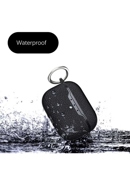 Airpods Pro 2 için Litchi Doku Yumuşak Tpu tooth Ultra Ince Halka Tokalı Koruyucu Kulaklık Kılıfı (Yurt Dışından) fiyatları