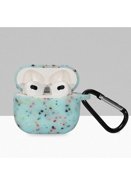 Apple Airpods için 3 Çiçek Desenli Silikon tooth Koruyucu İle Anti Kayıp Karabina Bebek Si Kulaklık Kılıfı (Yurt Dışından)