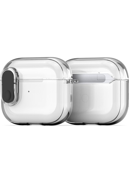 Apple Airpods 3 için Kilit Tamı Asılı Kancalı Şeffaf Kulaklık Kılıfı (Yurt Dışından) fiyatları