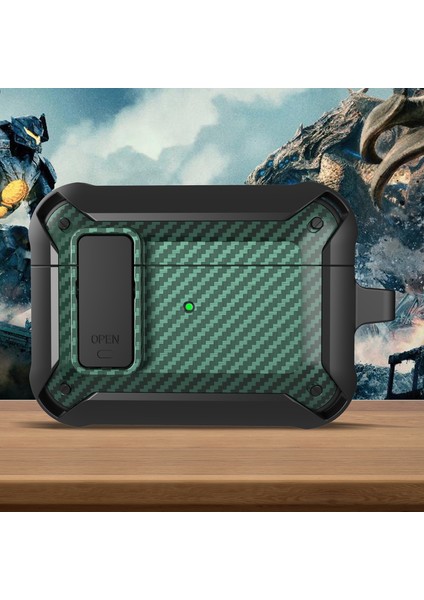 Karbon Fiber Doku Geçmeli Tamı Kablosuz Tpu + Pc Airpods Pro Stil 6 için Koruyucu Kulaklık Kılıfı (Yurt Dışından) fiyatları