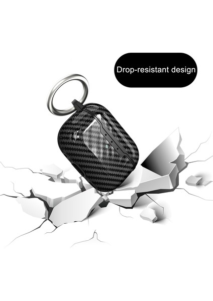 Airpods Pro 2 için Karbon Fiber Koruyucu Taşınabilir Anti Drop Tpu Toka Kulaklık Kılıfı (Yurt Dışından) fiyatları