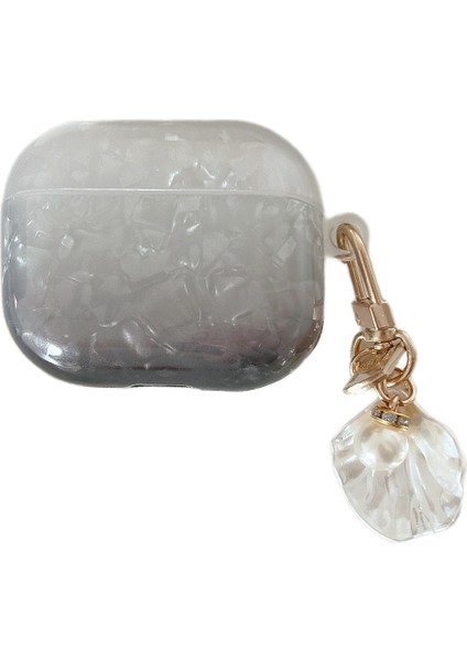 Apple Airpods Pro için , Degrade Kabuk Tahıl Tpu Koruyucu , Kabuk Şekli Kolye Kulaklık Kılıfı (Yurt Dışından)