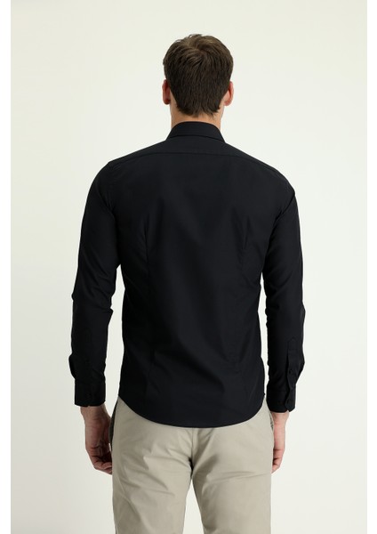 Uzun Kol Slim Fit Dar Kesim Non Iron Klasik Pamuklu Gömlek modelleri