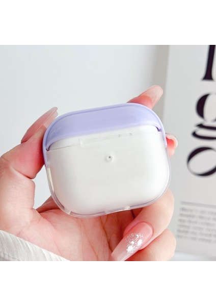 Apple Airpods 3 için Darbeye Dayanıklı Tpu Anti Drop tooth Şarj Bilek Kayışı Ile + Şeffaf Kulaklık Kılıfı (Yurt Dışından)