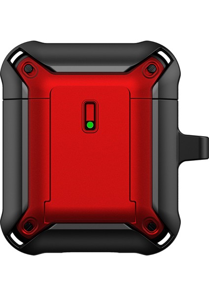 Apple Airpods için 2016 2019 Airpods Kablosuz 2019 Çıft Renkli Koruyucu Kaydırarak Açılır Tpu+Pc Kulaklık Kılıfı (Yurt Dışından)