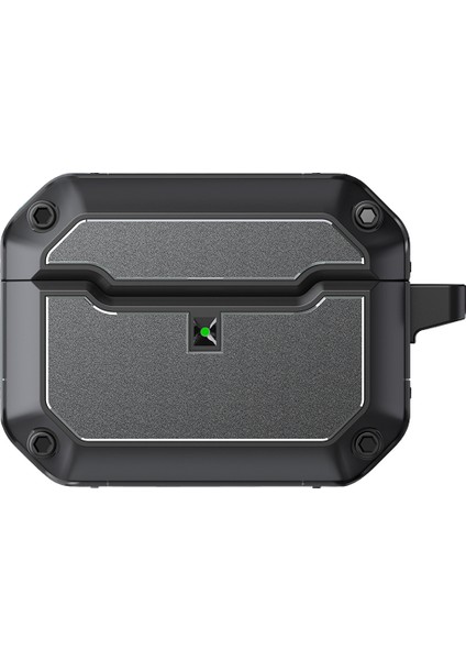 Apple Airpods Pro için Taşıma Çantası Çizilmeye Dayanıklı Tpu+Donanım Anahtarlıklı Kulaklık Kılıfı (Yurt Dışından)