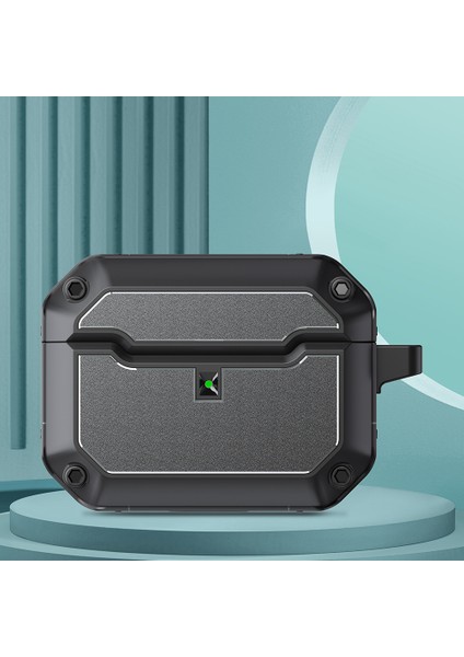 Apple Airpods Pro için Taşıma Çantası Çizilmeye Dayanıklı Tpu+Donanım Anahtarlıklı Kulaklık Kılıfı (Yurt Dışından) fiyatları