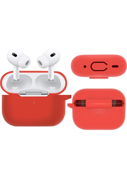 Airpods Pro 2 için 8'İ 1 Arada Taşınabilir Saklama Çantası Seti Askılı Boyun Askılı Temizleme Fırçalı Silikon Kulaklık Kılıfı (Yurt Dışından)