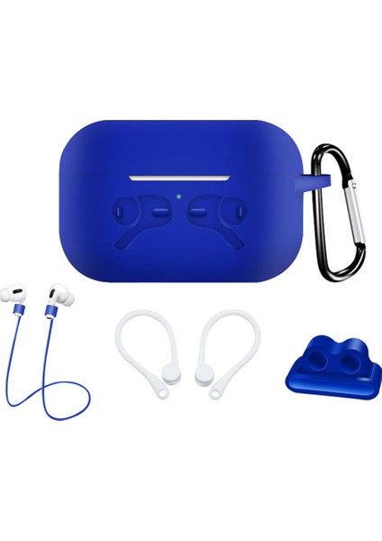 Apple Airpods Pro için 5'İ 1 Arada Silikon Boyun Askılı Koruyucu Seti, Tutacağı Kulaklık Kılıfı (Yurt Dışından)