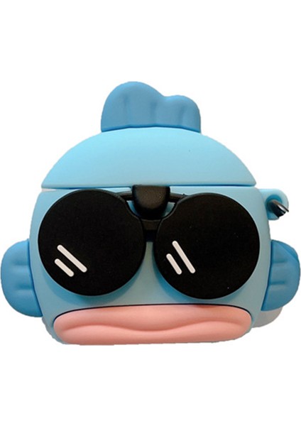 Airpods için Palyaço Balığı Silikon 2016 2019 Airpods Kablosuz 2019 Koruyucu Kulaklık Kılıfı (Yurt Dışından)