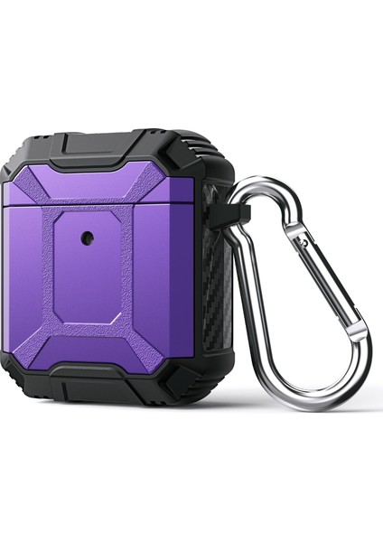 Taşınabilir Darbeye Dayanıklı Tpu Airpods 1 2 için Anahtarlık İle Anti Damla Koruyucu Kulaklık Kılıfı (Yurt Dışından)