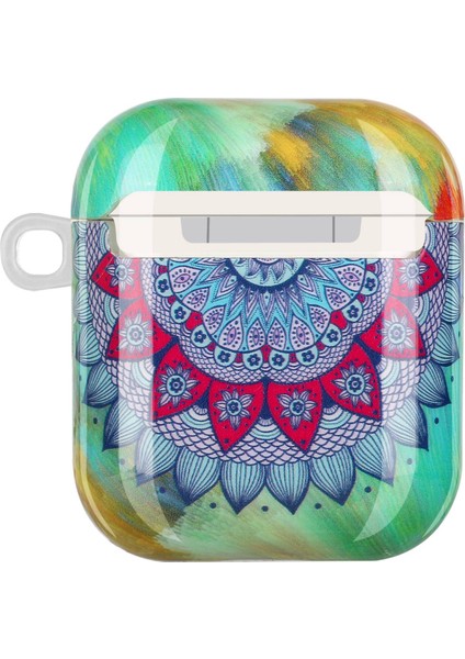 Apple Airpods için 2016 2019 Airpods Kablosuz 2019 Tpu Imd Desen Baskı Kordonlu Mandala Çiçekli Koruyucu Kulaklık Kılıfı (Yurt Dışından) fiyatları