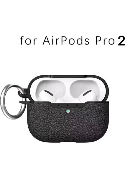 Airpods Pro 2 için Litchi Doku Koruyucu tooth Darbeye Dayanıklı Tpu Toka Kulaklık Kılıfı (Yurt Dışından) fiyatları