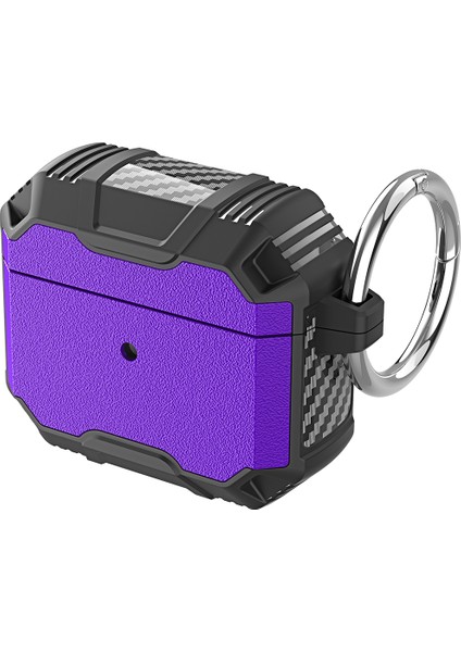 Apple Airpods 3 için tooth Kutusu Pc + Tpu Çift Katmanlı Anti Damla Koruyucu Anahtarlık Kulaklık Kılıfı (Yurt Dışından)