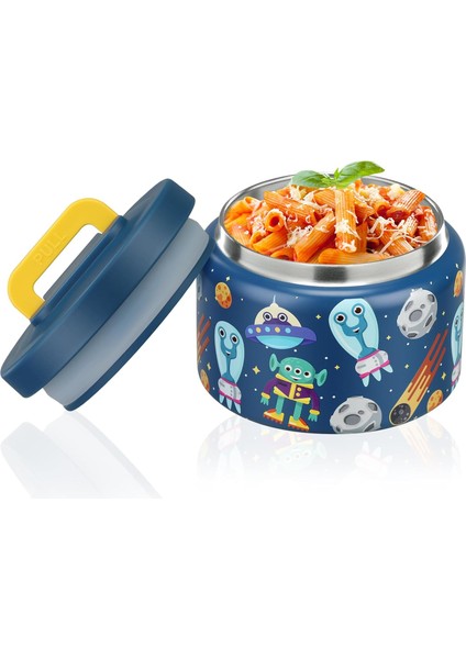 ， Oz Çocuklar Sıcak Yemek Öğle Yemeği Termos Paslanmaz Çelik Kolay Açılır Geniş Ağız Okul Öncesi Seyahat Için Yalıtımlı Sıcak ve Soğuk Yiyecek (Pembe Tek Boynuzlu) (Yurt Dışından)