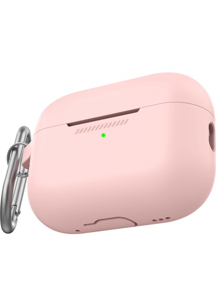 Apple Airpods Pro 2 için Darbeye Dayanıklı Silikon Darbeye Dayanıklı Kabuk Karabina Kulaklık Kılıfı (Yurt Dışından)