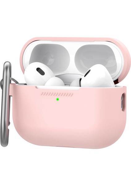 Apple Airpods Pro 2 için Darbeye Dayanıklı Silikon Darbeye Dayanıklı Kabuk Karabina Kulaklık Kılıfı (Yurt Dışından) fiyatları