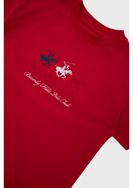 Beverly Hills Polo Club Bg Store Erkek Çocuk Kırmızı T-Shirt 23Ss2Bhb506