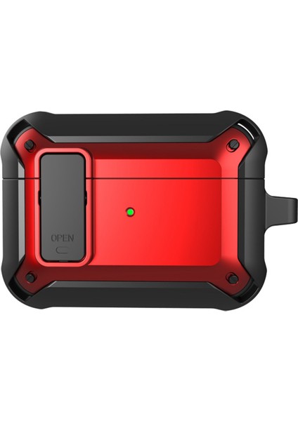 Airpods Pro 2 için tooth Koruyucusu Düşmeyi Önleyici Çizilmeye Dayanıklı Silikon + Pc Kasası Tokalı Kilit Kulaklık Kılıfı (Yurt Dışından)