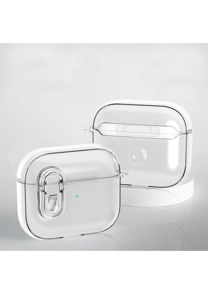 Apple Airpods 3 için Pc + Tpu Anti Damla Şeffaf Asılı Toka Şeffaf Kulaklık Kılıfı (Yurt Dışından) fiyatları