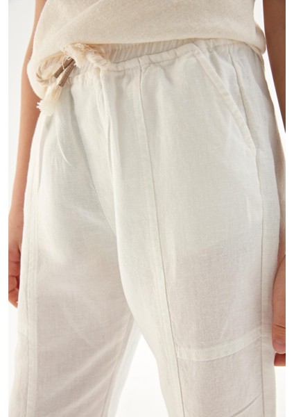 Bg Store Erkek Çocuk Beyaz Pantolon 23SS2NB3217 modelleri